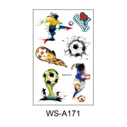 10 vattentäta svett fläkt spel EM klubb ansikte tatuering klistermärken fotboll tatuering klistermärken> Smink