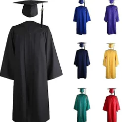 2025 Vuxen Dragkedja Universitet Akademisk Examensklänning Kappa Mortelbräda Hatt-WELLNGS XXXXL> Huvudbonader