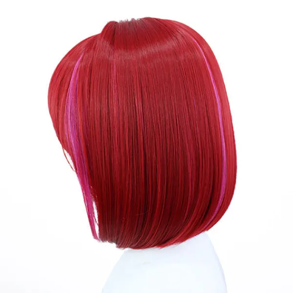1:a Arima Kana Cosplay Peruk Oshi No Ko 33cm Kort Bobo Peruk Röd M> Peruker
