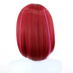 1:a Arima Kana Cosplay Peruk Oshi No Ko 33cm Kort Bobo Peruk Röd M><noscript><img width=