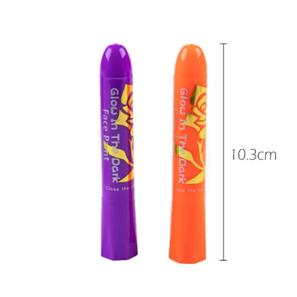 6:a/ set Glow In Dark Ansiktsfärg Uv Neon Ansiktsfärg Crayon Penna> Smink