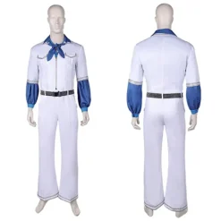ABBA Kostym Cosplay Utklädnad ABBA Tjej Anni Agnetha Benny Bjorn Cosplay 70-tal Kvinnor Män Vintage Skjorta Halloween Karneval Dräkt M M Agnetha> Dräkter
