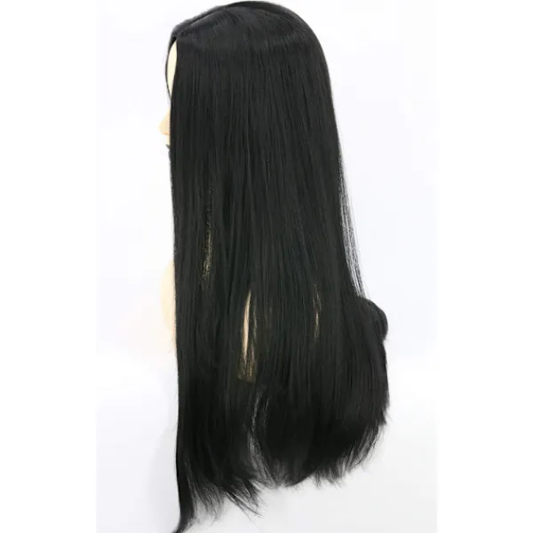 Adams mamma Cosplay Peruk Kvinna Lång Svart Rak Peruk Halloween> Peruker