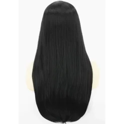 Adams Mammas Cosplay-Peruk Kvinnors Lång Svart Rak Peruk Halloween><noscript><img width=