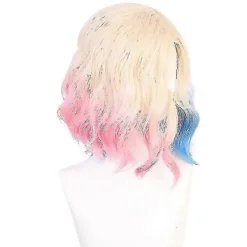 Addams Family Wednesday Cosplay Peruk 69cm 100% Äkta Hår Lucky_B LGL[D]><noscript><img width=