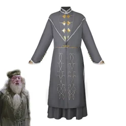 KOOLYOU Albus Dumbledore Cosplay kostym komplett set Halloween förklädnad Karnevalsfestdräkt för vuxna> Dräkter