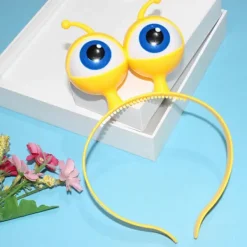 Alien Ögonglob LED Hårdiadem Blinkande Hårband Barn Vuxen Hårband för Scen Yellow><noscript><img width=