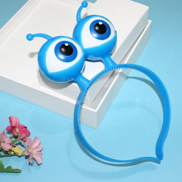 Alien Ögonglob LED Hårdiadem Blinkande Hårband Barn Vuxen Hårband för Scen Yellow> Huvudbonader