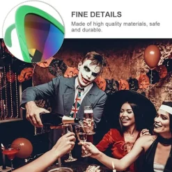 Alien Kostym Tillbehör Alien Glasögon Plast Marshuvudband för Halloween 2PCS> Tillbehör