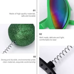 Alien Kostym Tillbehör Alien Glasögon Plast Marshuvudband för Halloween 2PCS><noscript><img width=