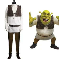 Alien Shrek Herrdräkt Anime Outfit Kostym Cosplay Barn Halloween Party Karneval Endast Kostym.i Endast Kostym-FA- Kids 120><noscript><img width=
