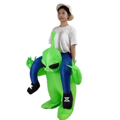 Alien Uppblåsbar Dräkt för Halloween Cosplay Ridande Utomjordingar Vuxen (150-190cm) Adult (150-190cm)> Dräkter