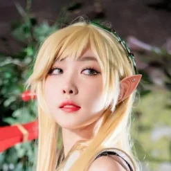 Alvöron med Strassdekor Utklädnad Älvor Alv Cosplay Mjuka Ofarliga Älva Ängel Utklädnad Cosplay Falska Öron><noscript><img width=