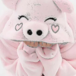 TryggHandla Animal Onesie Dam Flannel Pyjamas Set Vuxen Unisex Män Halloween Gris Cosplay Kostym Par-lingling} 10T(Height 125-134CM> Dräkter