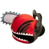 Anime Chainsaw Man Hatt Rolig Plysch Huvudbonad Mjuk Plysch Mask Kostym Halloween Party Cosplay Rekvisita För Vuxna fp> Huvudbonader
