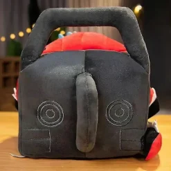 Anime Chainsaw Man Hatt Rolig Plysch Huvudbonad Mjuk Plysch Mask Kostym Halloween Party Cosplay Rekvisita För Vuxna fp><noscript><img width=