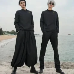 Anime Cosplay Kostym Kimono Robe Geto Suguru Cosplay Outfit Uniform Halloween Anime Kostym med Peruk M><noscript><img width=