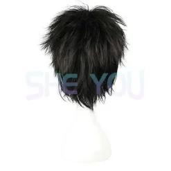 Anime Death Note L Cos Peruk Herr L.Lawliet Kort Svart Värmebeständig Syntetisk Fluffigt Hår Pelucas Cosplay Peruker + Peruknät (FMY) Endast Peruk One Size | Fyndiq><noscript><img width=