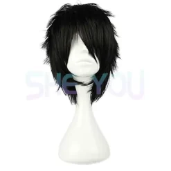 Anime Death Note L Cos Peruk Herr L.Lawliet Kort Svart Värmebeständig Syntetisk Fluffigt Hår Pelucas Cosplay Peruker + Peruknät (FMY) Endast Peruk One Size | Fyndiq><noscript><img width=