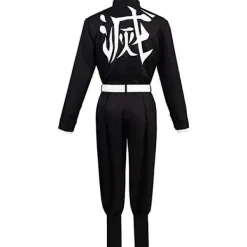 Anime Demon Slayer Agatsuma Zenitsu Cosplay Kostym Kimono Kappa Utrustning Halloween Maskerad Kostym Set-WELLNGS M><noscript><img width=