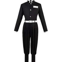 Anime Demon Slayer Agatsuma Zenitsu Cosplay Kostym Kimono Kappa Utrustning Halloween Maskerad Kostym Set-WELLNGS M><noscript><img width=