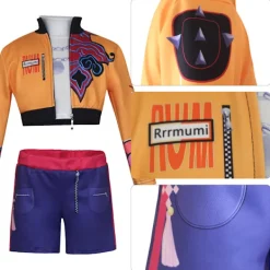 Anime Demon Slayer Cosplay Kostymset - Topp & Kjol Mira (topp + kjol) 130><noscript><img width=