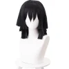 Anime Demon Slayer: Kimetsu No Yaiba Iguro Obanai Cosplay Peruk> Peruker