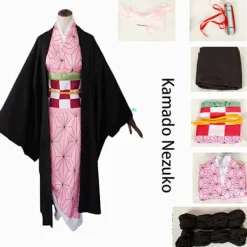 Anime Demon Slayer: Kimetsu No Yaiba Zenitsu Giyu Tanjirou Cosplay Kimono Uniform Cosplay Kostym för Barn och Vuxna Kamado Kids 130 | Fyndiq> Dräkter