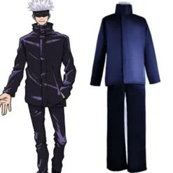 Anime Jujutsu Kaisen Cosplay Kostym Itadori Yuji Maskerad Halloween Cosplay Gojo Satoru hår -FM- hair><noscript><img width=