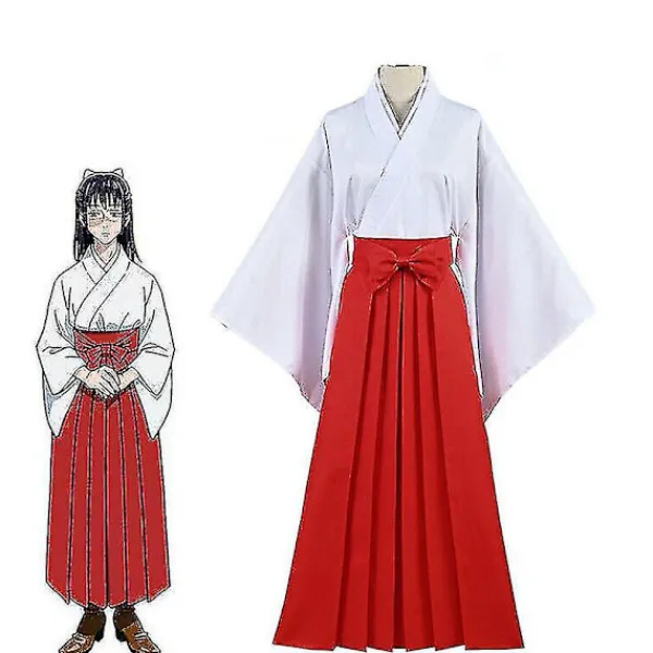 Blueday Anime Jujutsu Kaisen Iori Utahime Cosplaydräkt Kimono Halloween-outfit för kvinnor S> Dräkter