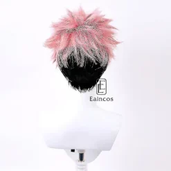Anime Jujutsu Kaisen Ryomen Sukuna Cosplay Peruk Värmebeständig Syntetiskt Hår Halloween Karneval Kostym Tillbehör><noscript><img width=