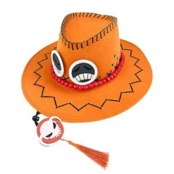 Anime One Piece Monkey D. Luffy Cosplay Cowboyhatt Portgas D Ace Tecknad Kostym Tillbehör Luffy Stråhatt För Barn Vuxen> Huvudbonader