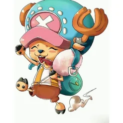 Anime One Piece Tony Tony Chopper Cosplay Hatt Kepsar Sunbonnet> Huvudbonader