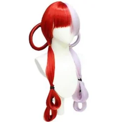Anime One Piece Uta Cosplay Peruk Uta Röd Rosa Värmebeständigt Hår Utklädnad Halloween Peruk><noscript><img width=