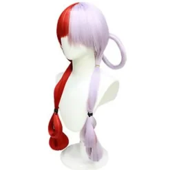 Anime One Piece Uta Cosplay Peruk Uta Röd Rosa Värmebeständigt Hår Utklädnad Halloween Peruk><noscript><img width=