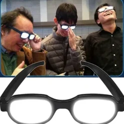 Anime Parodi Glasögon Anti-break Luminous Vit Cosplay Glasögon Prop För Fest Qinhai><noscript><img width=