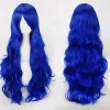 Anime peruk cos knappnät högtemperatur silke 80CM långt lockigt hår-K027-03> Peruker