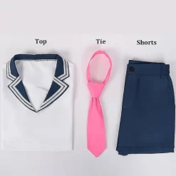 Anime Ruby Hoshino Cosplay Uniform Peruk Oshi No Ko Akane Kurokawa Kvinnor Halloween Party Kostym Topp Kjol Shorts Slips Kostym XL 2> Dräkter