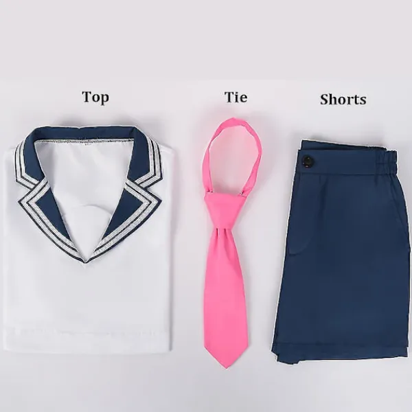 Anime Ruby Hoshino Cosplay Uniform Peruk Oshi No Ko Akane Kurokawa Kvinnor Halloween Party Kostym Topp Kjol Shorts Slips Kostym XL 2> Dräkter