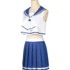 Anime Ruby Hoshino Cosplay Uniform Peruk Oshi No Ko Akane Kurokawa Kvinnor Halloween Party Kostym Topp Kjol Shorts Slips Kostym XL 2><noscript><img width=