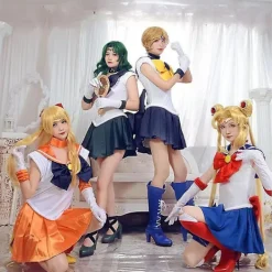 Anime Sailor Moon Cosplay Kostymer Anime Figur Klänning Vestido Halloween Kostymer För Kvinnor Kostym Peruk Loli Kläder Festuniform V S Sailor Moon | Fyndiq><noscript><img width=