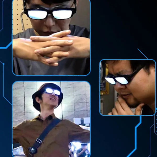 Anime Spoof Glasögon Anti-break Luminous Vit Cosplay Glasögon Prop För Fest Qinhai> Tillbehör