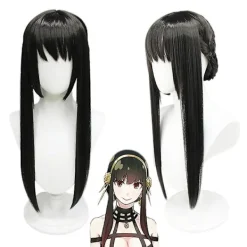 Anime Spy X Family Yor Forger Cosplay Peruker Kvinnor Svart Peruk Halloweenfest Peruker> Peruker