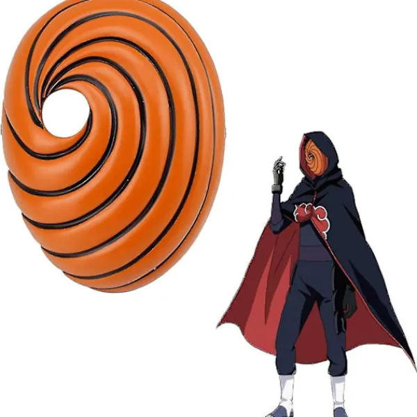 AIZHENCHEN Anime Uchiha Obito Mask Akatsuki Tobi Kostym Rekvisita för Vuxna{AZC}> Masker
