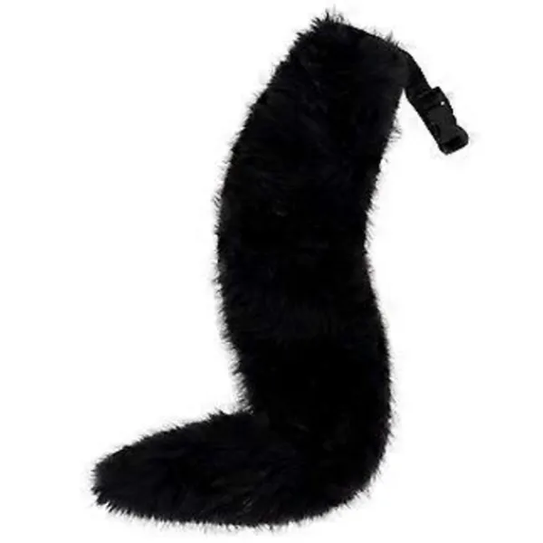 Anime Utklädnad Svans Anime Cosplay Djursvans Vargsvans Kostym för Vuxna Barn (Svart)> Peruker