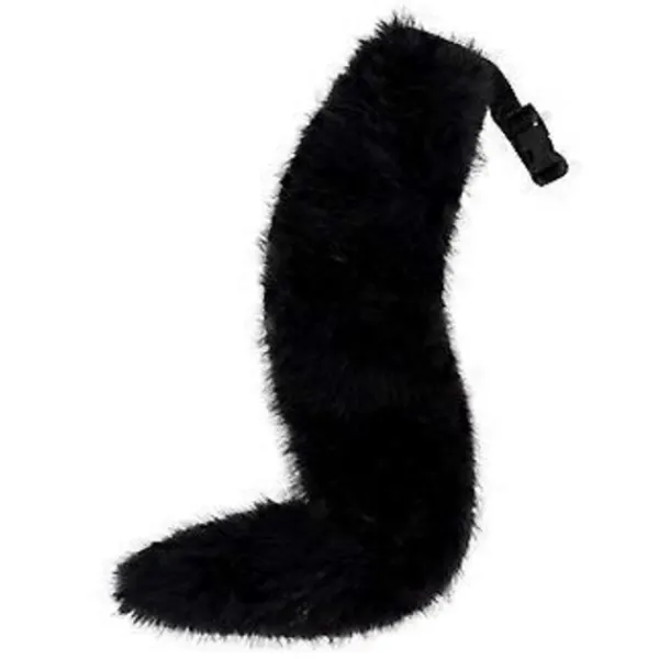 Anime Utklädnad Svans Anime Cosplay Djursvans Vargsvans Kostym för Vuxna Barn (Svart)> Peruker