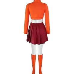 Anime Velma Cosplay Costume Movie Character Orange Uniform Halloween Costume For Women Girls Cosplay Costume Wig -a Z 3XL | Fyndiq><noscript><img width=