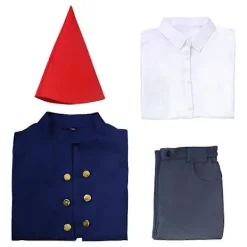 Anime Wirt Cosplay Kostym från animationen "Over the Garden Wall" Halloween Kostym Kappa Rock Outfit för Vuxna Barn Blå L> Dräkter