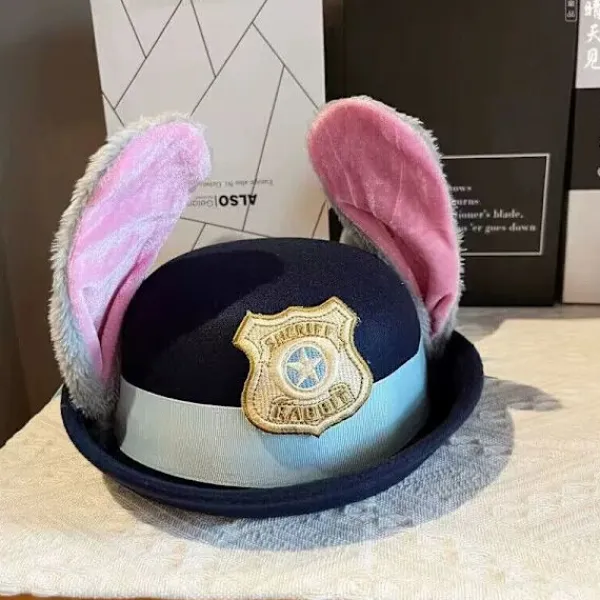 Anime Zootopia Zootropolis 2 Judy Hopps Cosplay Kaninöron Mössa Hatt Tillbehör*.> Huvudbonader