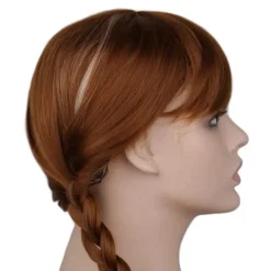 Anna Prinsessa Cosplay Peruk Elsa Kostym Peruker för Flickor Kvinnor-XF29-> Peruker